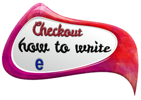 How to write small e